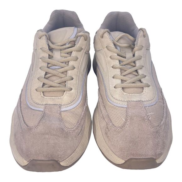 Zara Mens Taupe Chunky Dad Shoe Designer Style Runner Trainers Size 42 EU 9US